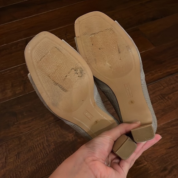 Taupe Open-Toe Block Sock&Suede Heel Boots - Picture 4 of 4